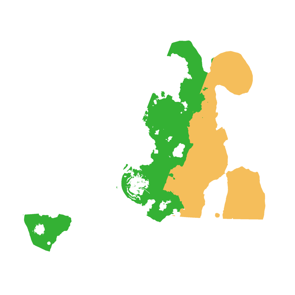 Biome Rust Map: Procedural Map, Size: 2500, Seed: 1997463890