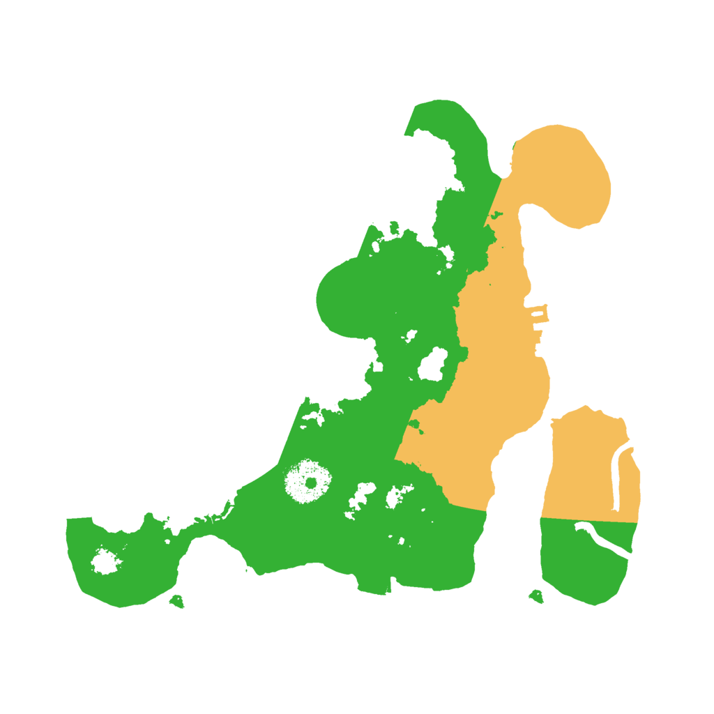 Biome Rust Map: Procedural Map, Size: 2500, Seed: 1997463890