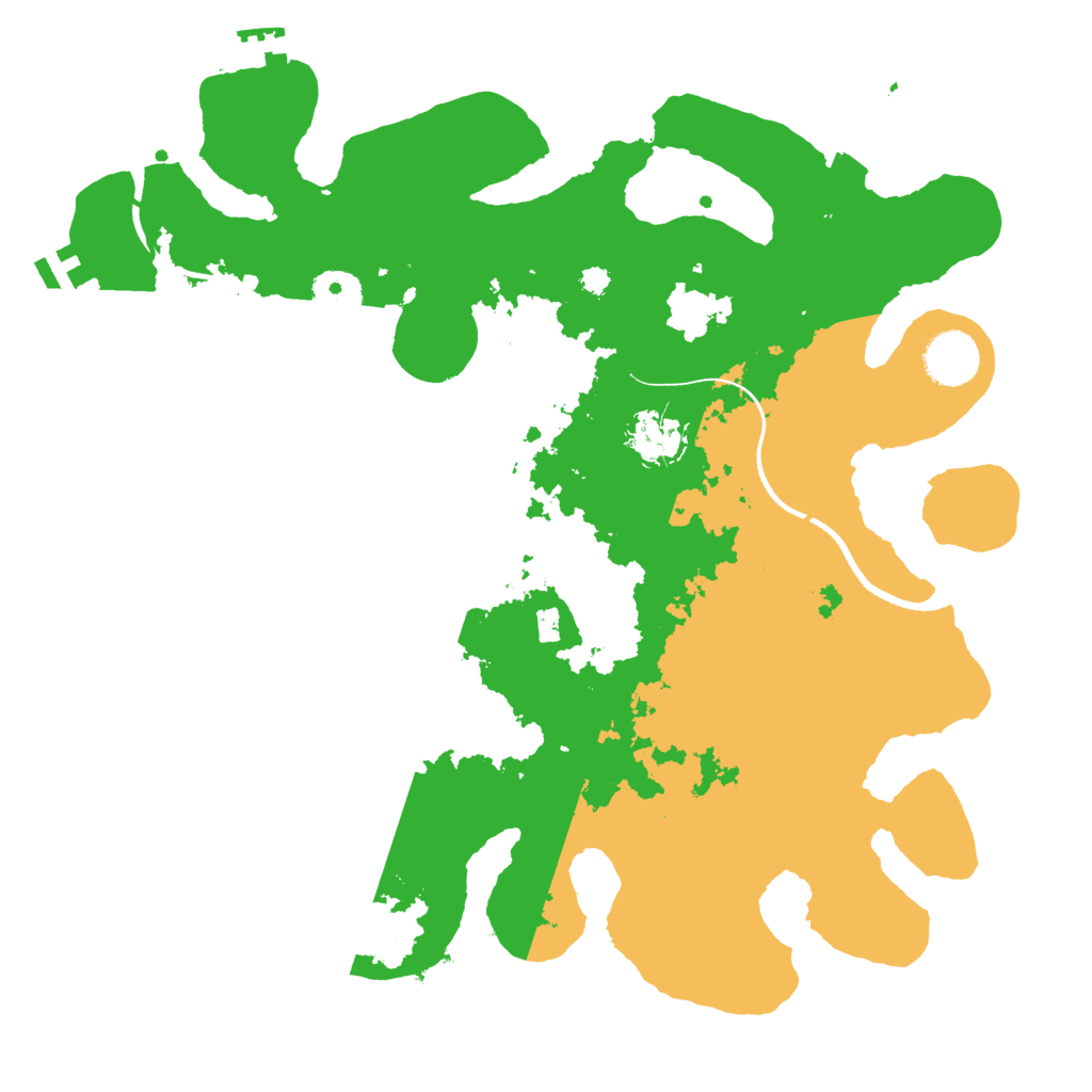 Biome Rust Map: Procedural Map, Size: 3500, Seed: 792918667