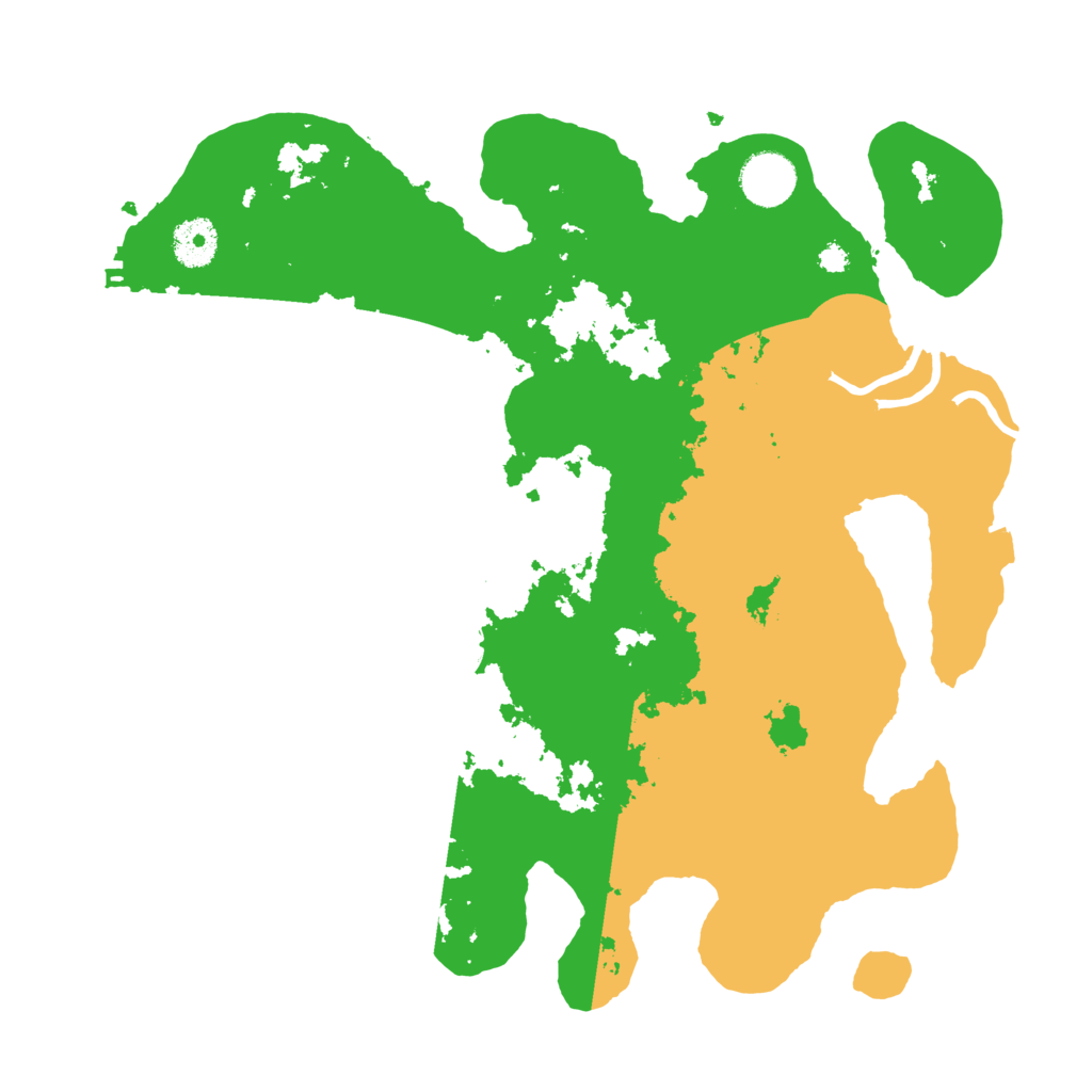 Biome Rust Map: Procedural Map, Size: 3500, Seed: 5372345