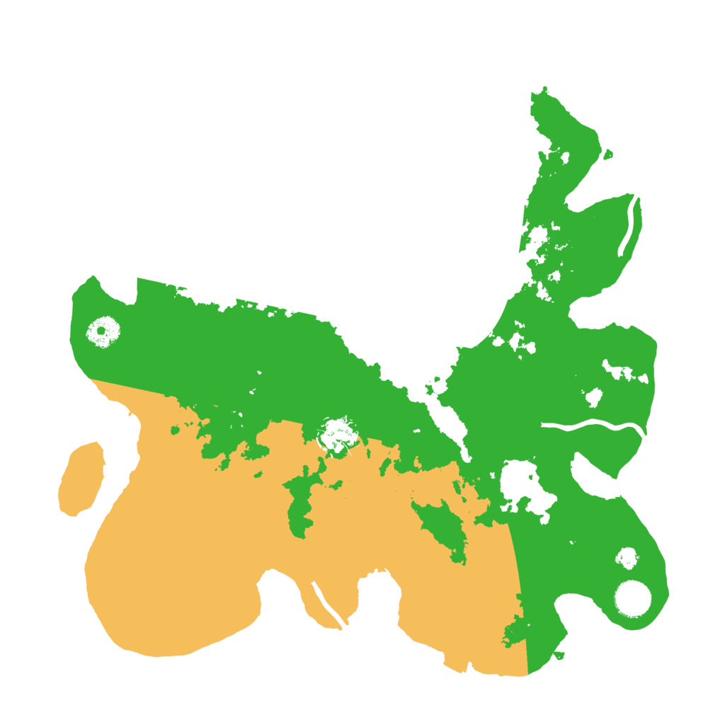 Biome Rust Map: Procedural Map, Size: 3500, Seed: 286215854