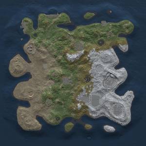 Thumbnail Rust Map: Procedural Map, Size: 3500, Seed: 1749243019, 16 Monuments