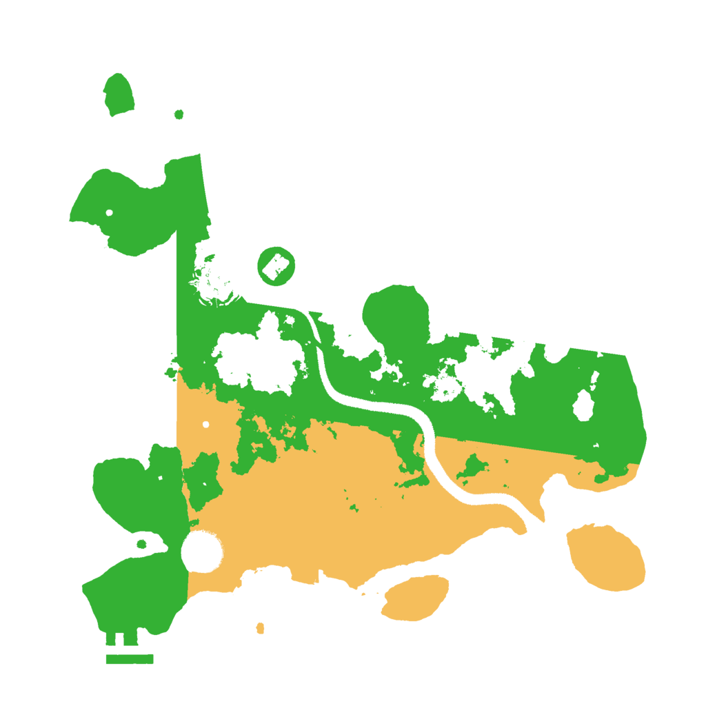 Biome Rust Map: Procedural Map, Size: 3000, Seed: 1210