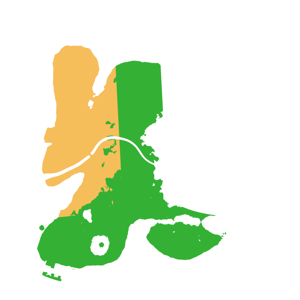 Biome Rust Map: Procedural Map, Size: 2300, Seed: 1887502788