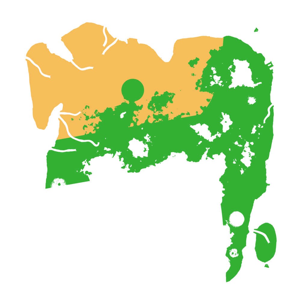 Biome Rust Map: Procedural Map, Size: 3600, Seed: 3112051