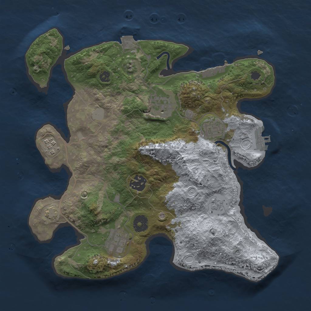 Rust Map: Procedural Map, Size: 2900, Seed: 42601886, 12 Monuments