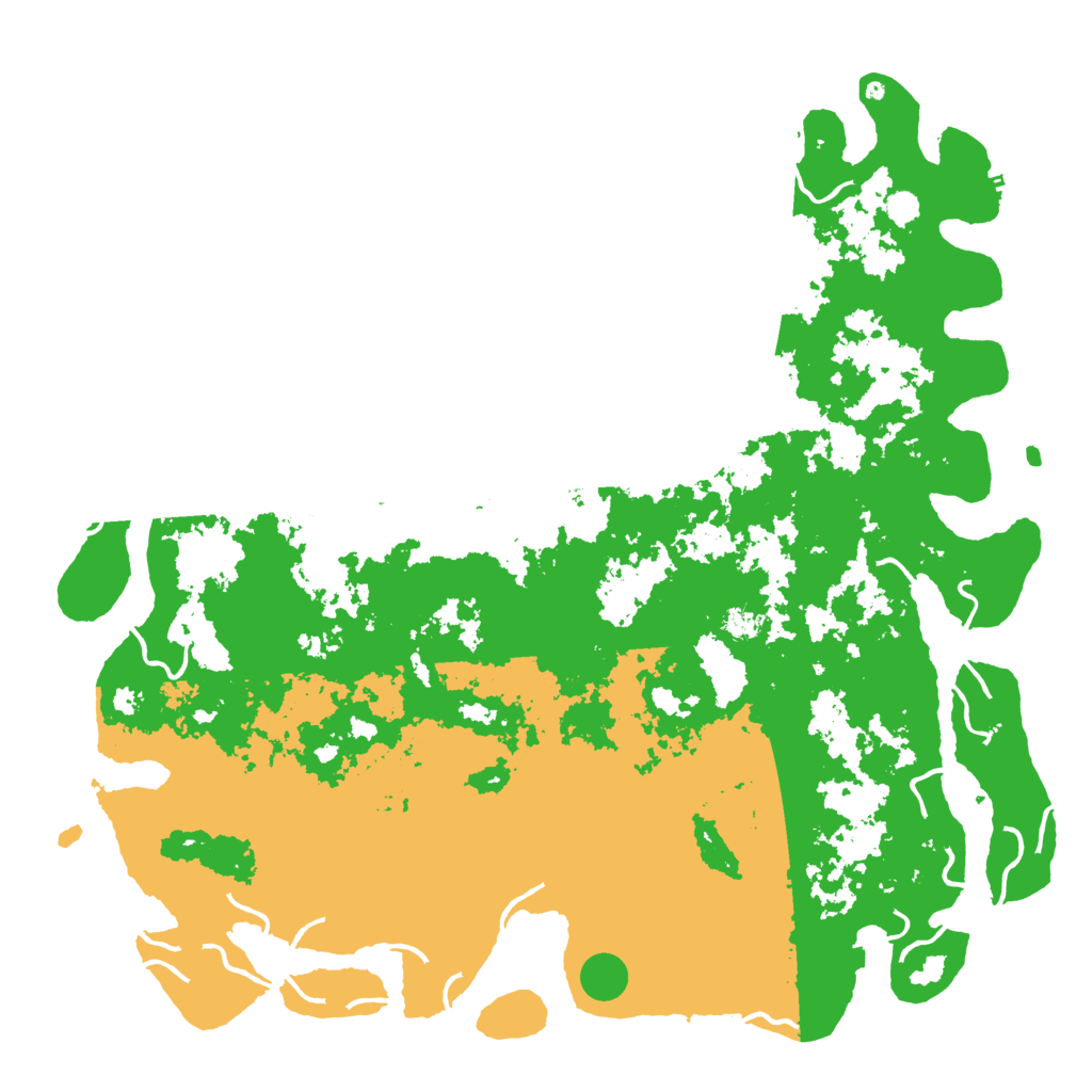 Biome Rust Map: Procedural Map, Size: 6000, Seed: 1584558483