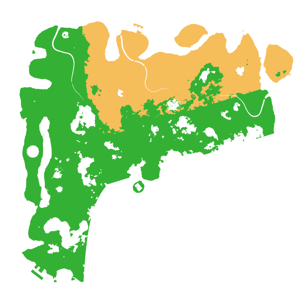 Biome Rust Map: Procedural Map, Size: 4500, Seed: 992216380