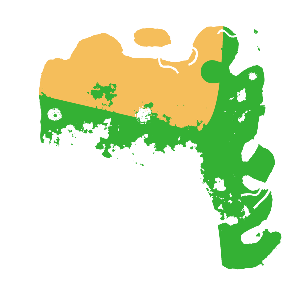 Biome Rust Map: Procedural Map, Size: 3500, Seed: 495901981