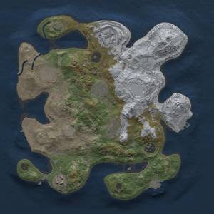 Thumbnail Rust Map: Procedural Map, Size: 3000, Seed: 335617177, 14 Monuments