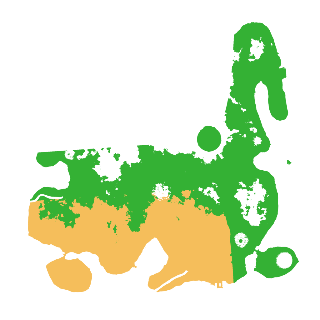 Biome Rust Map: Procedural Map, Size: 3500, Seed: 1222554111