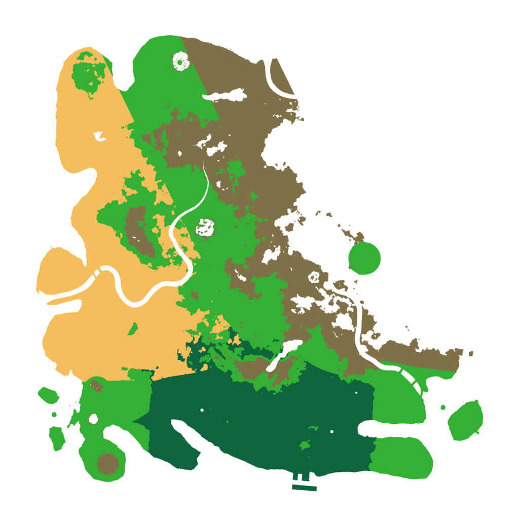 Biome Rust Map: Procedural Map, Size: 4250, Seed: 932893652