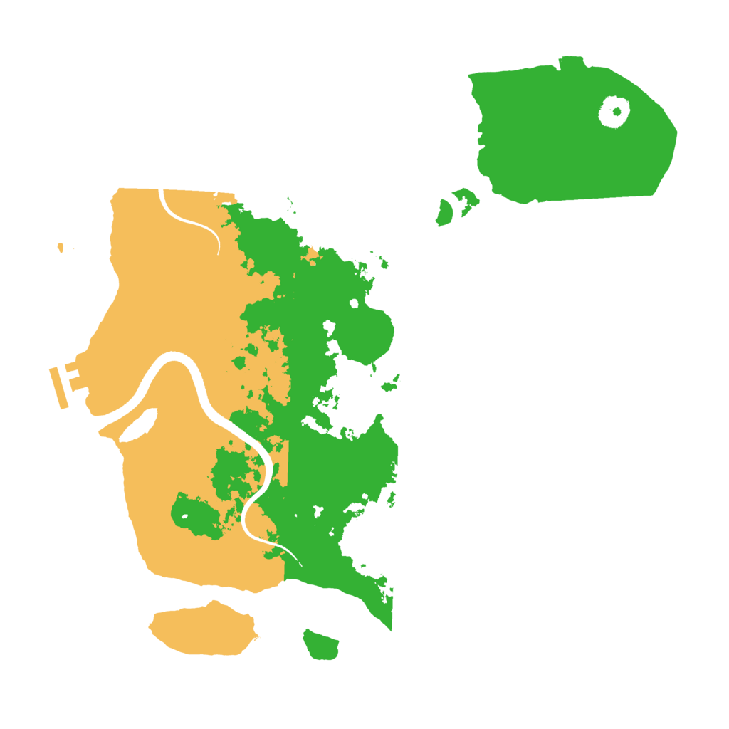 Biome Rust Map: Procedural Map, Size: 3500, Seed: 671240880