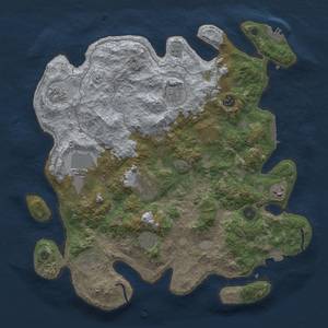 Thumbnail Rust Map: Procedural Map, Size: 4000, Seed: 1703716549, 17 Monuments