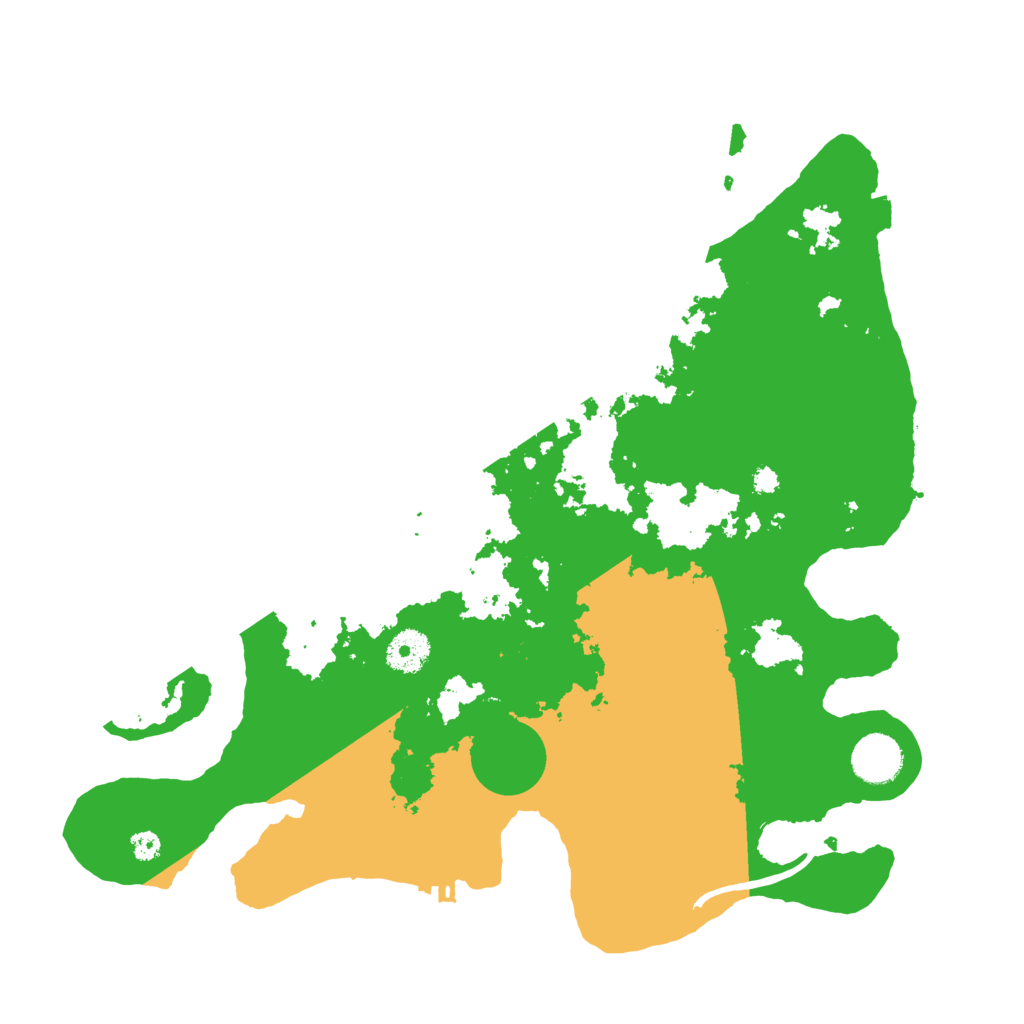 Biome Rust Map: Procedural Map, Size: 3600, Seed: 230803