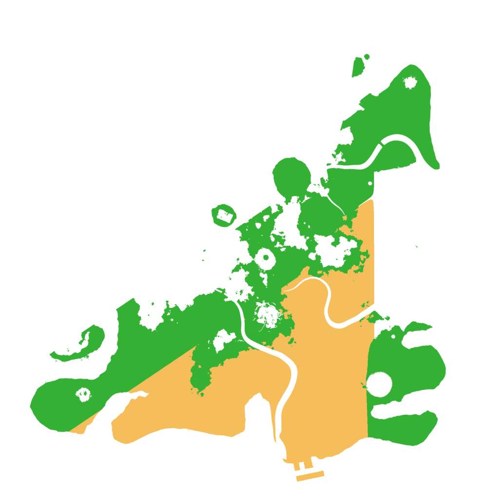 Biome Rust Map: Procedural Map, Size: 3600, Seed: 230803