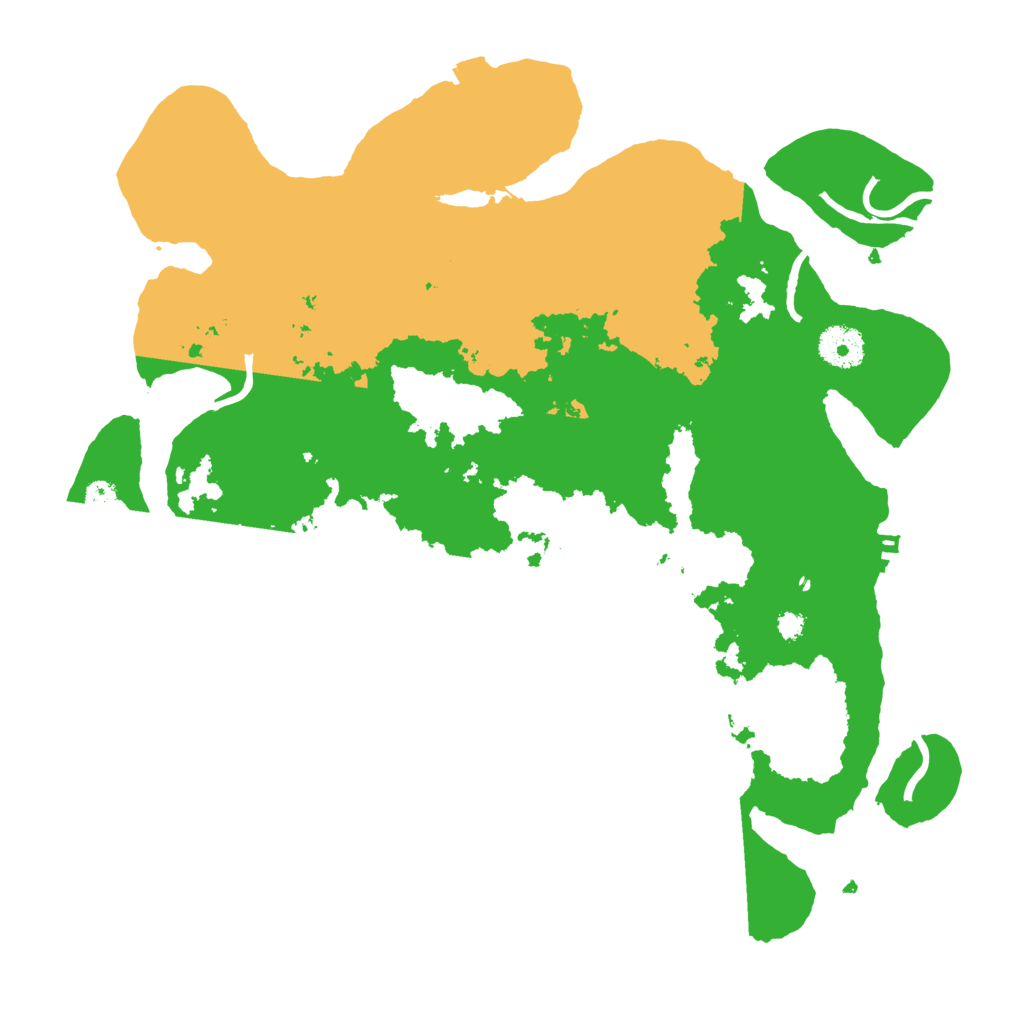 Biome Rust Map: Procedural Map, Size: 3500, Seed: 369461317