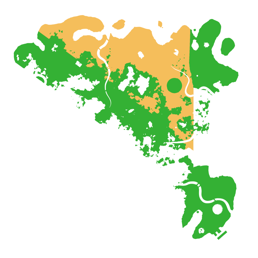Biome Rust Map: Procedural Map, Size: 4500, Seed: 85478554