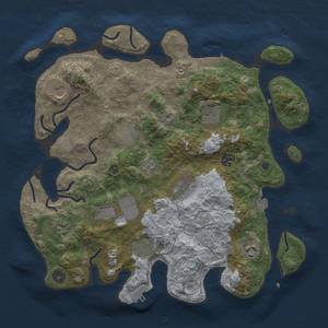 Thumbnail Rust Map: Procedural Map, Size: 3700, Seed: 67911407, 18 Monuments