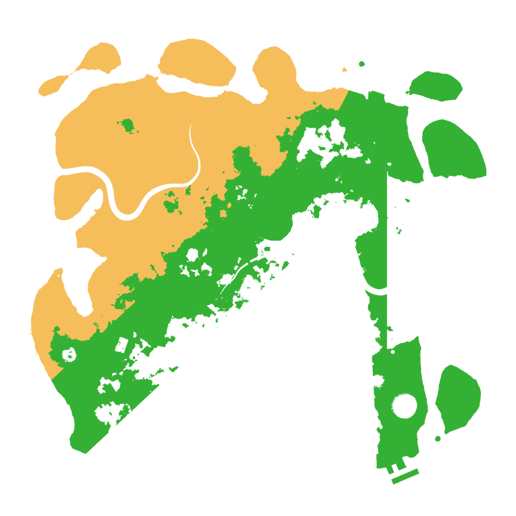 Biome Rust Map: Procedural Map, Size: 3700, Seed: 67911407