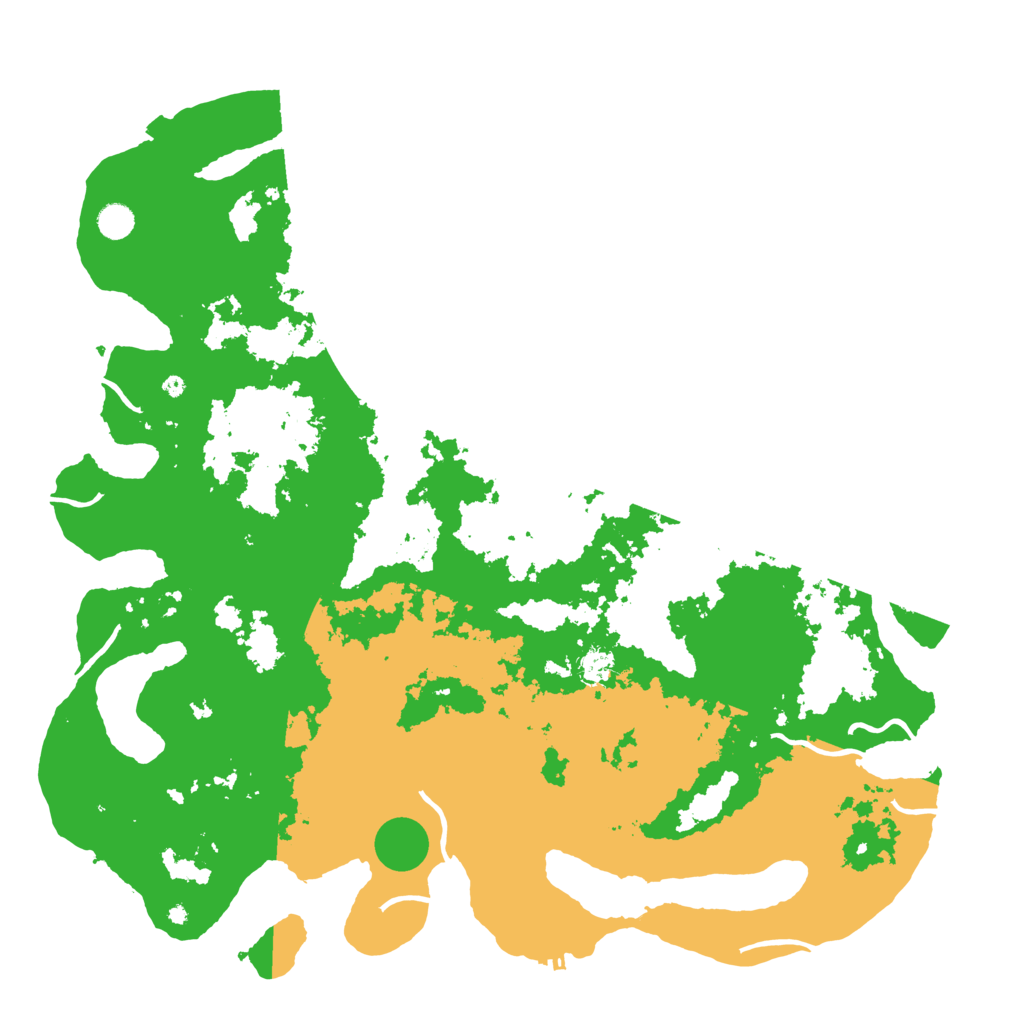 Biome Rust Map: Procedural Map, Size: 5000, Seed: 30431625