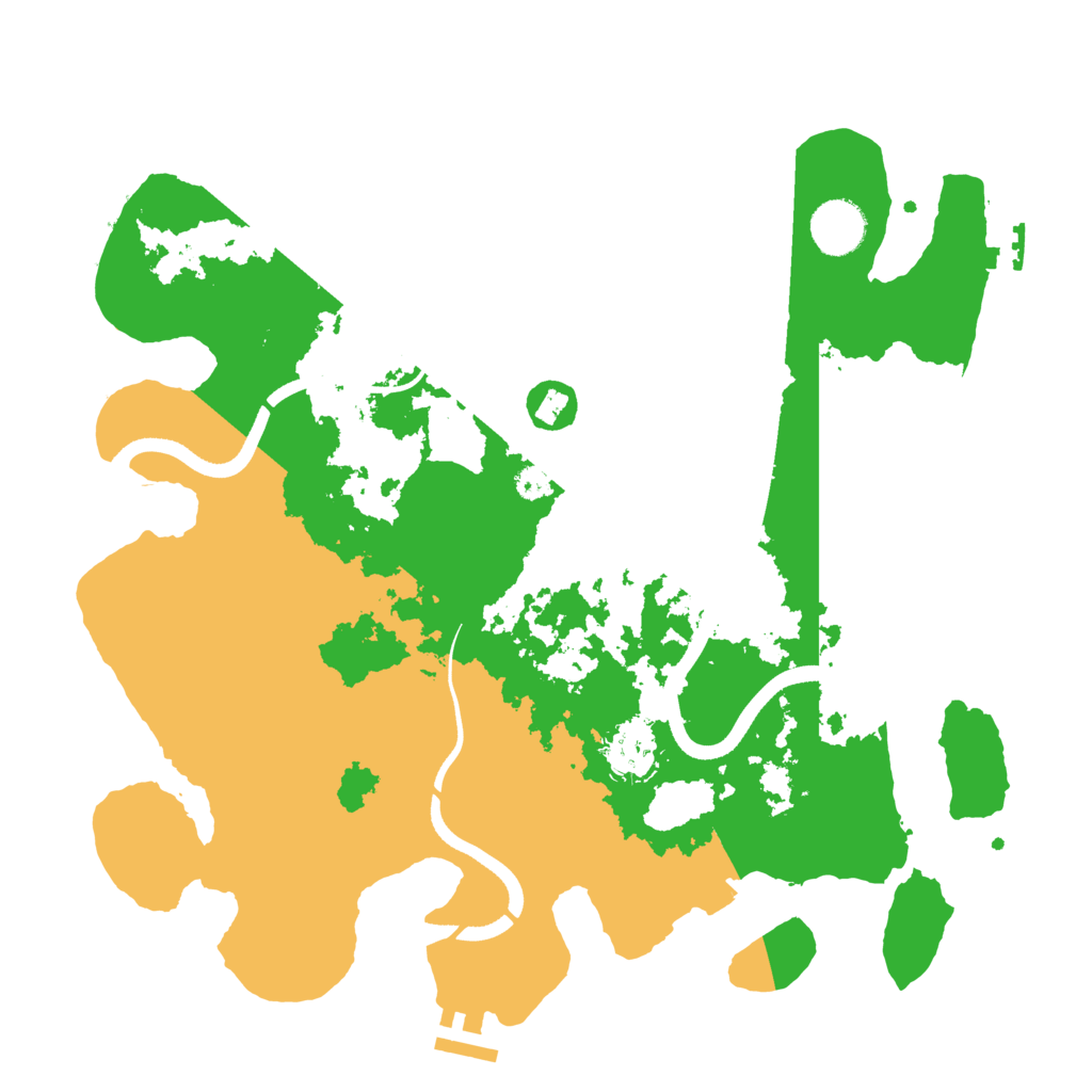 Biome Rust Map: Procedural Map, Size: 3500, Seed: 1198280058