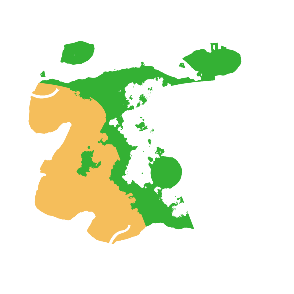 Biome Rust Map: Procedural Map, Size: 2500, Seed: 2147483638