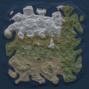 Thumbnail Rust Map: Procedural Map, Size: 4500, Seed: 9533722, 19 Monuments