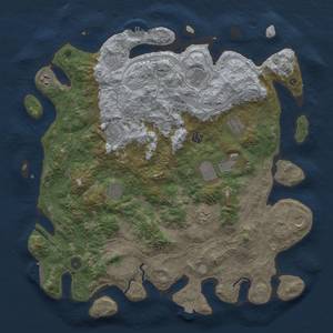 Thumbnail Rust Map: Procedural Map, Size: 4500, Seed: 1351080928, 19 Monuments