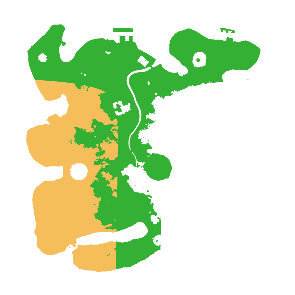 Biome Rust Map: Procedural Map, Size: 3000, Seed: 1386449848