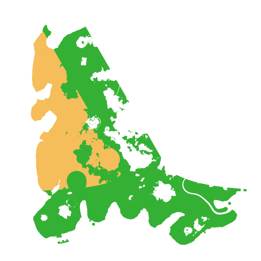 Biome Rust Map: Procedural Map, Size: 3500, Seed: 3157