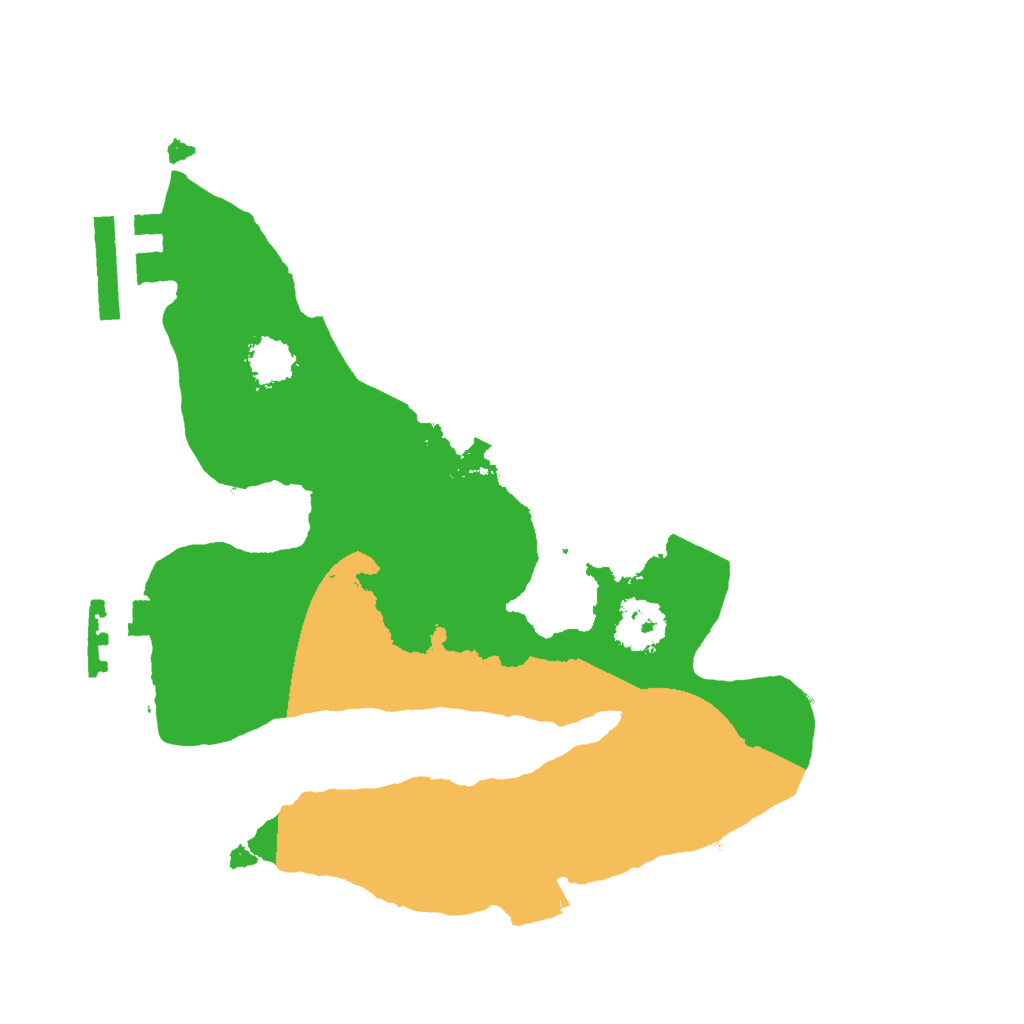 Biome Rust Map: Procedural Map, Size: 2000, Seed: 32131421