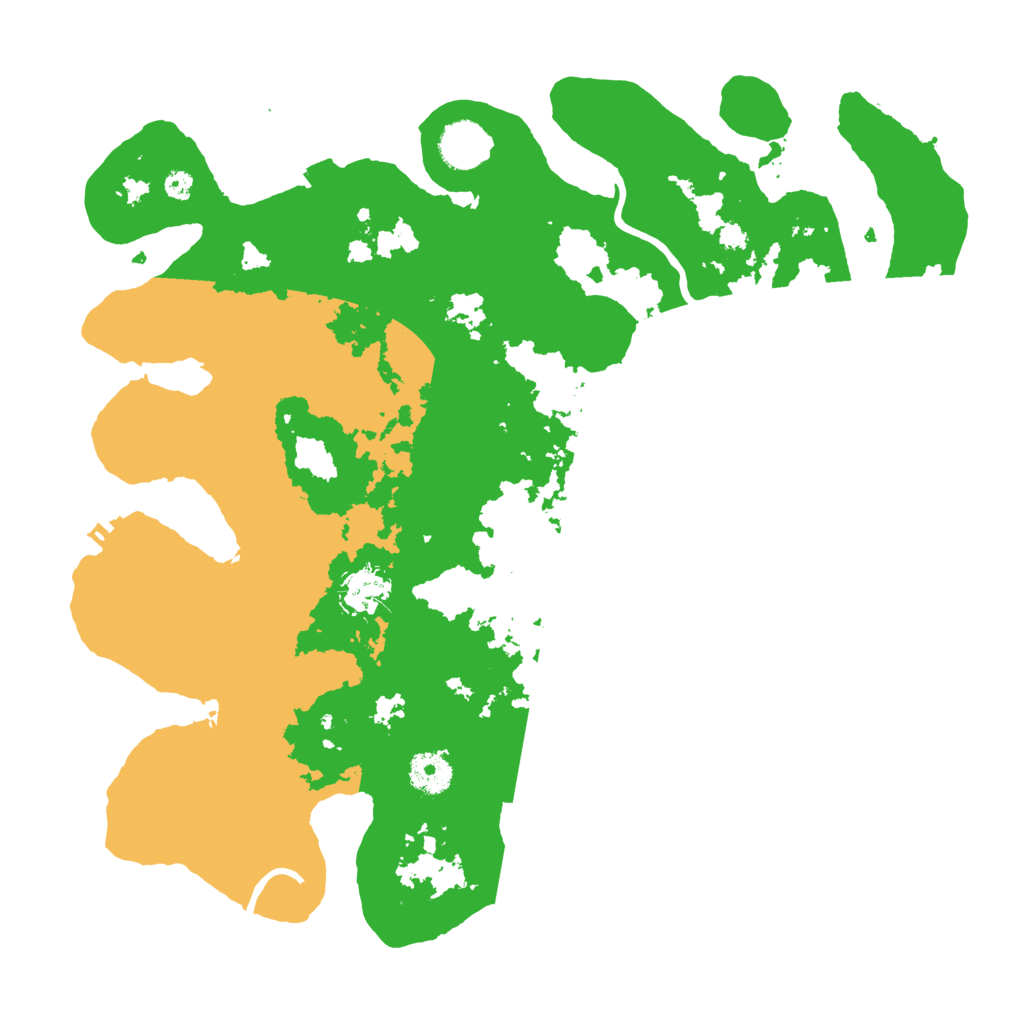 Biome Rust Map: Procedural Map, Size: 3700, Seed: 79486225