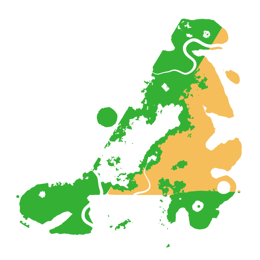 Biome Rust Map: Procedural Map, Size: 3600, Seed: 2325