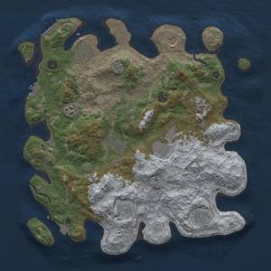 Thumbnail Rust Map: Procedural Map, Size: 4050, Seed: 1939380440, 18 Monuments