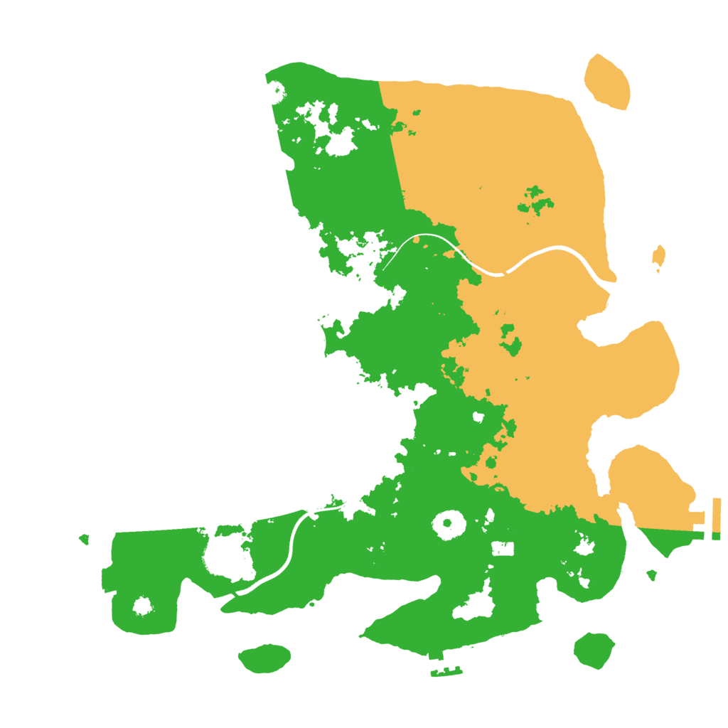 Biome Rust Map: Procedural Map, Size: 3500, Seed: 844049359