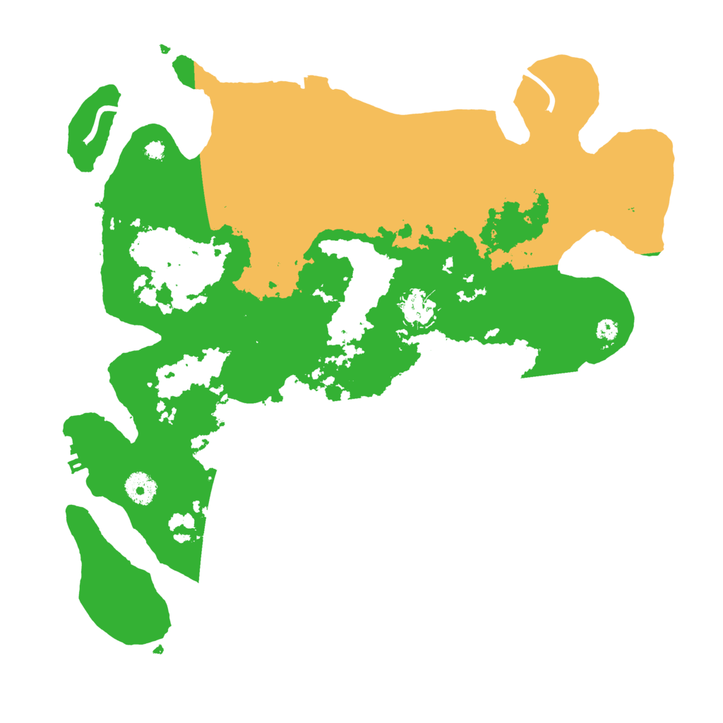 Biome Rust Map: Procedural Map, Size: 3500, Seed: 11489606
