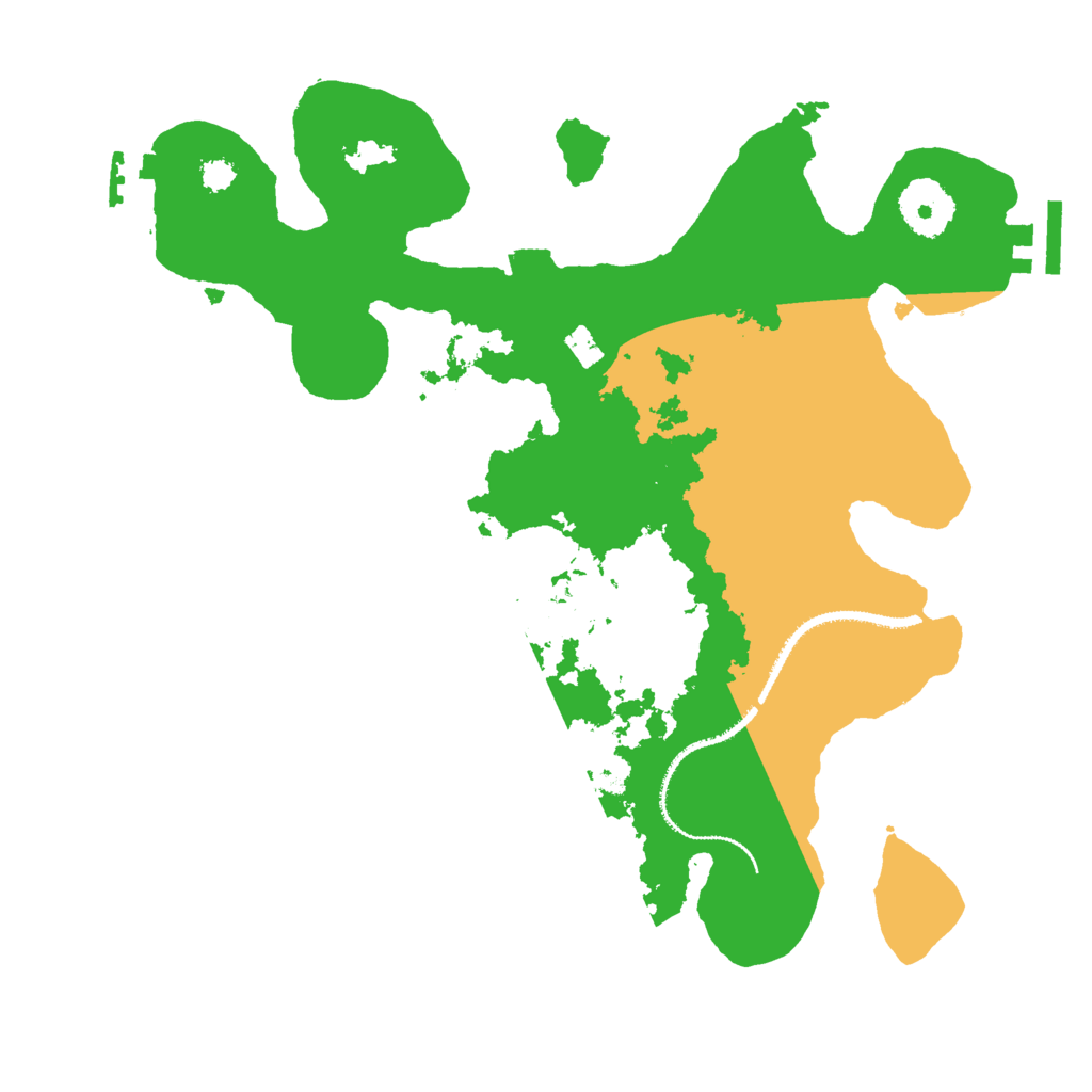 Biome Rust Map: Procedural Map, Size: 3000, Seed: 65213