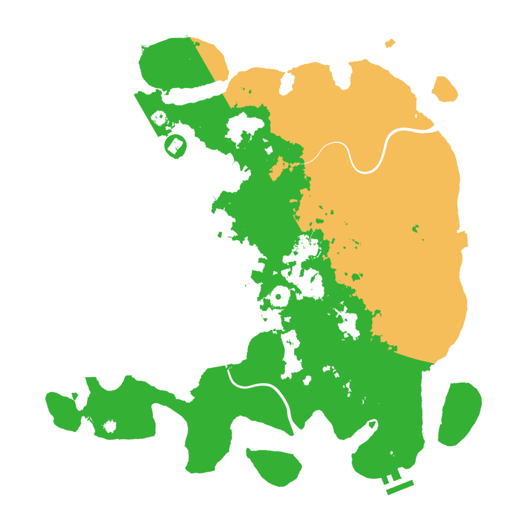 Biome Rust Map: Procedural Map, Size: 3700, Seed: 41335713