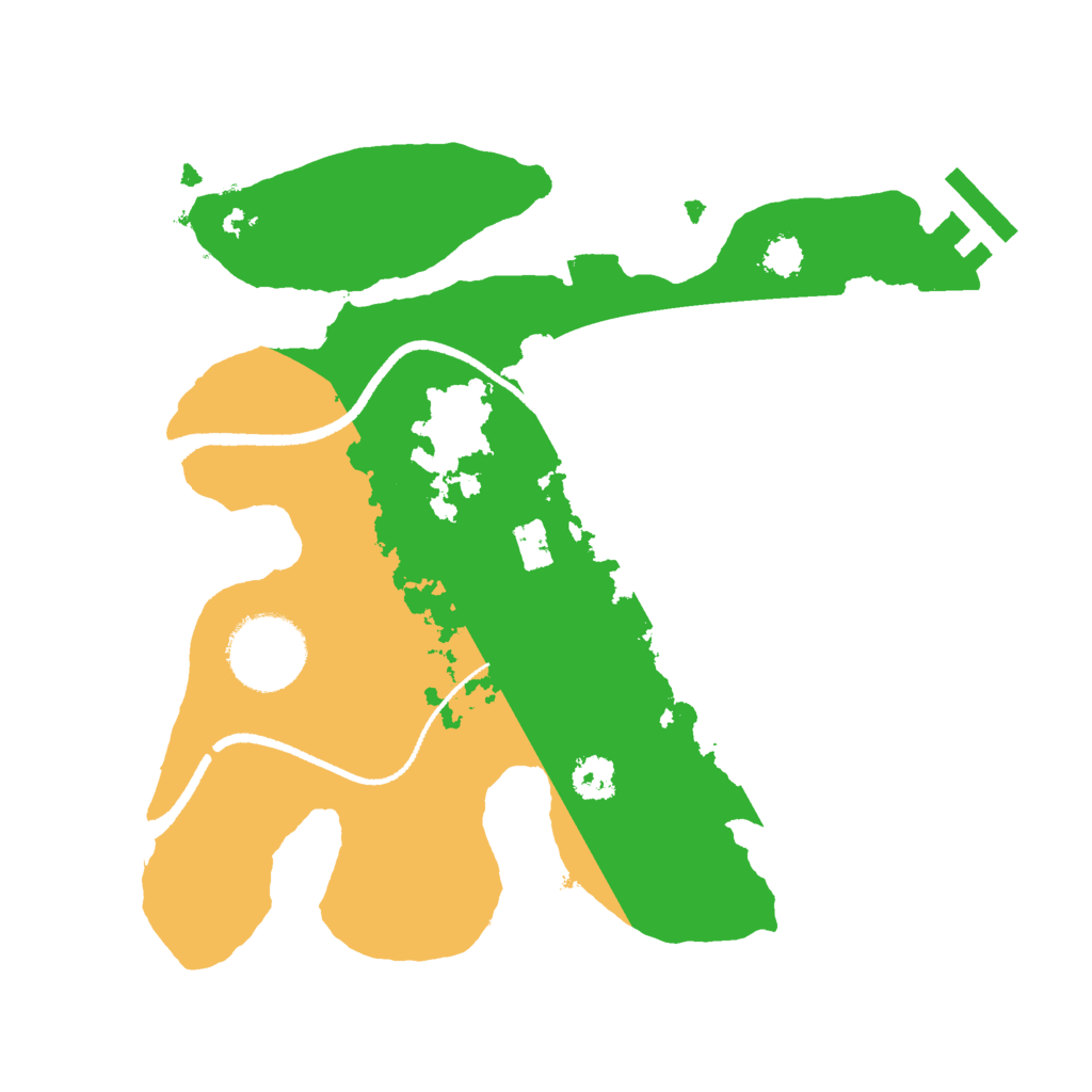 Biome Rust Map: Procedural Map, Size: 2500, Seed: 15899