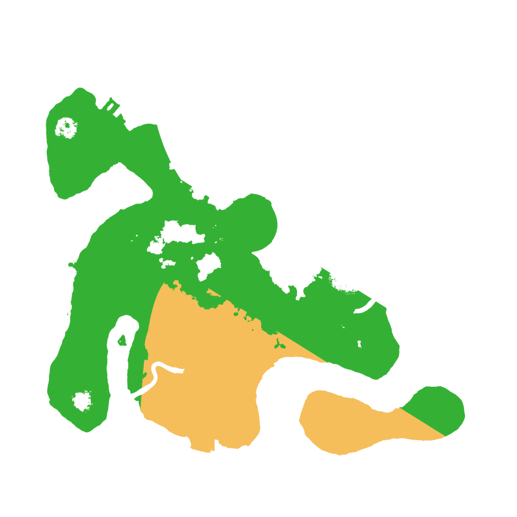 Biome Rust Map: Procedural Map, Size: 2500, Seed: 245050581