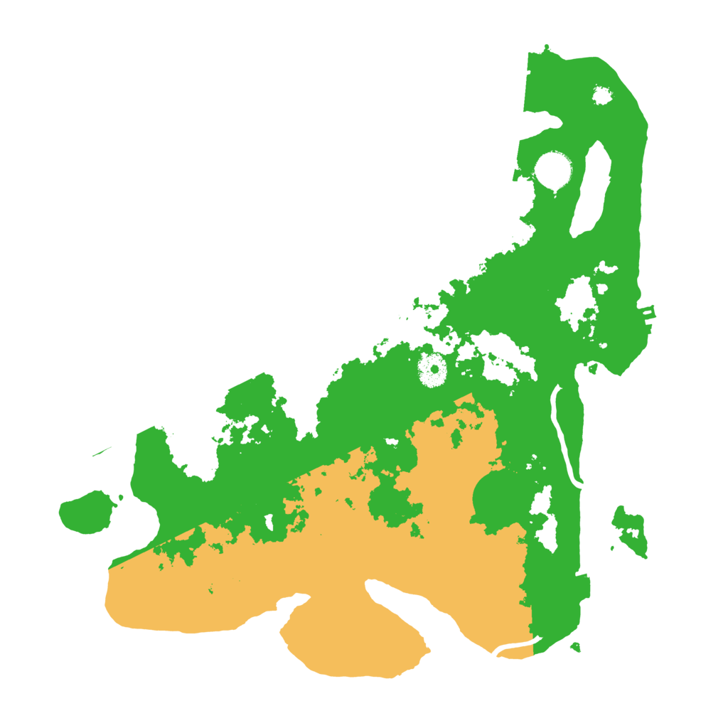 Biome Rust Map: Procedural Map, Size: 3500, Seed: 1445668964