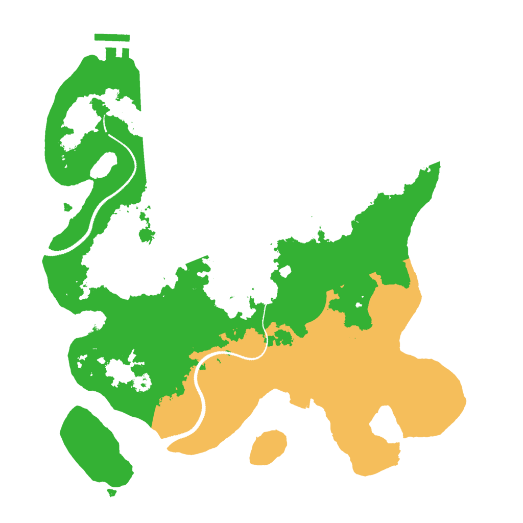 Biome Rust Map: Procedural Map, Size: 3000, Seed: 40395337