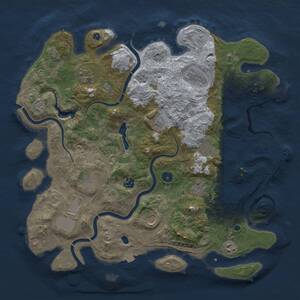 Thumbnail Rust Map: Procedural Map, Size: 4250, Seed: 1397027905, 17 Monuments