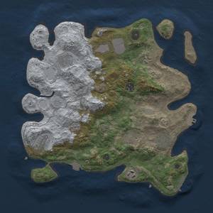 Thumbnail Rust Map: Procedural Map, Size: 3500, Seed: 71129, 16 Monuments