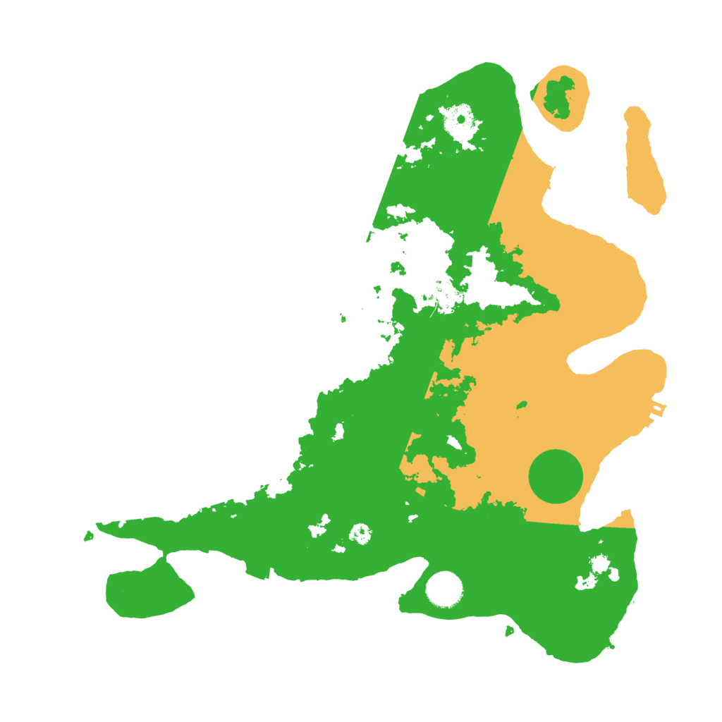 Biome Rust Map: Procedural Map, Size: 3500, Seed: 71129