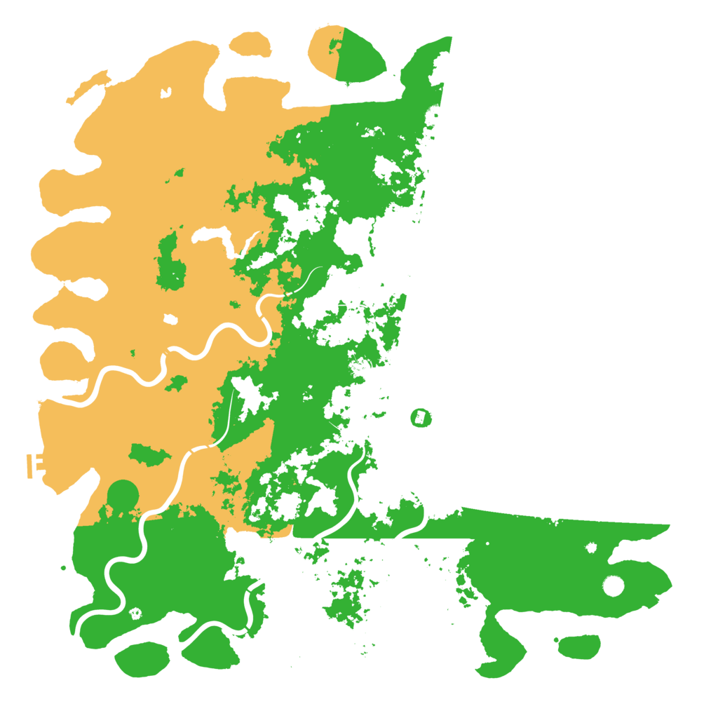 Biome Rust Map: Procedural Map, Size: 6000, Seed: 1767966400