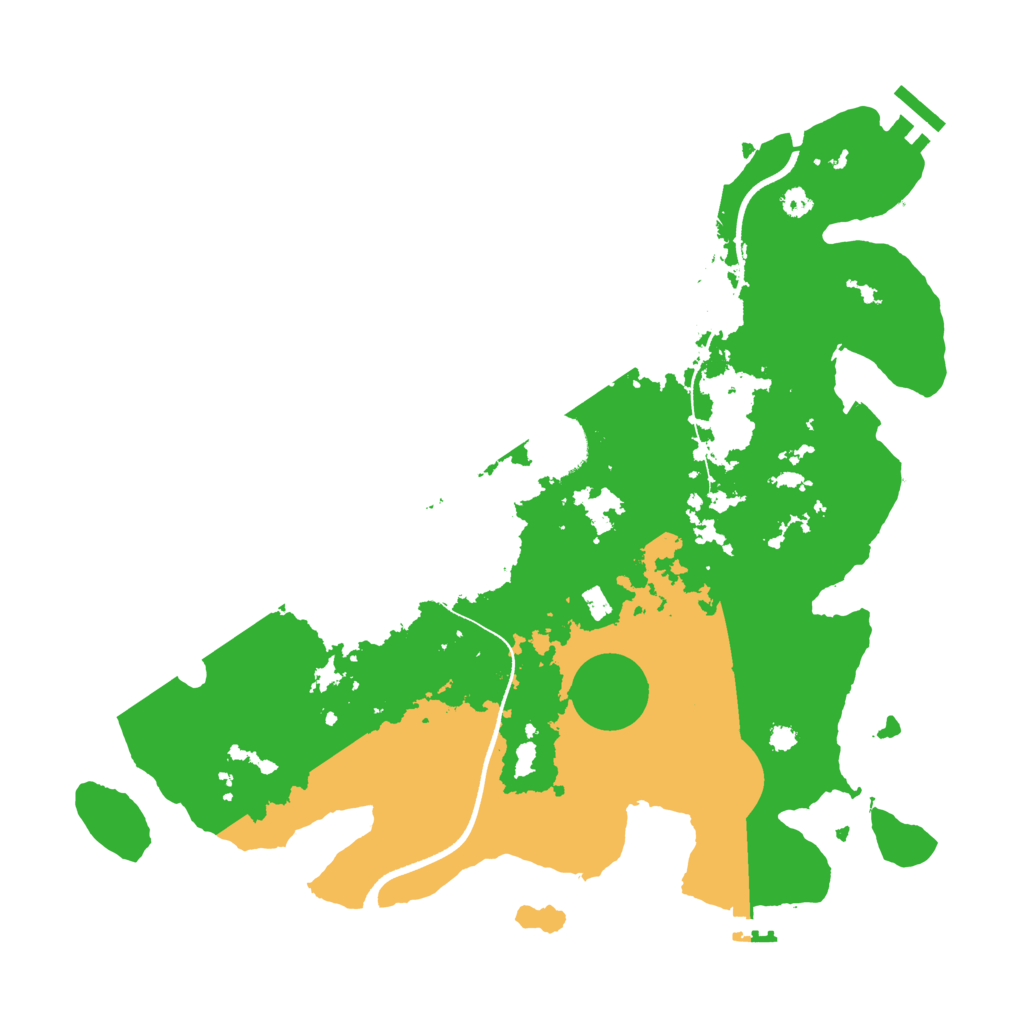 Biome Rust Map: Procedural Map, Size: 3500, Seed: 851588264
