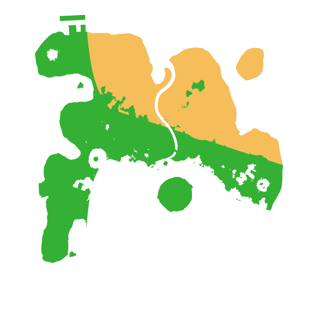 Biome Rust Map: Procedural Map, Size: 2500, Seed: 1492391149