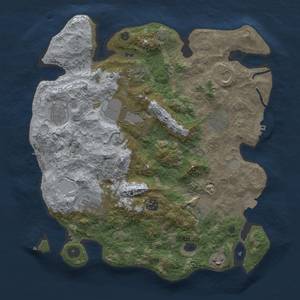 Thumbnail Rust Map: Procedural Map, Size: 3750, Seed: 81, 18 Monuments